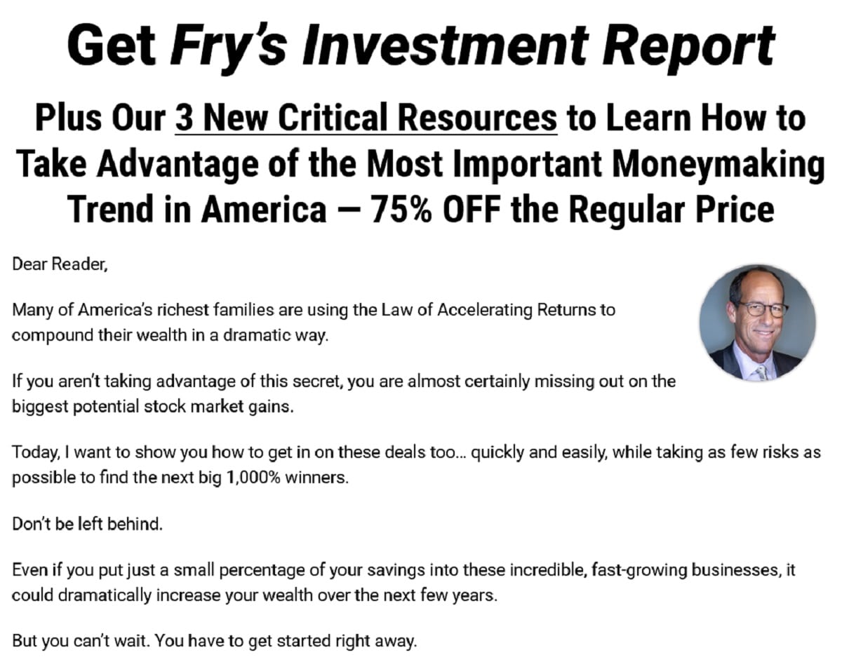 Fry's Investment Report Review