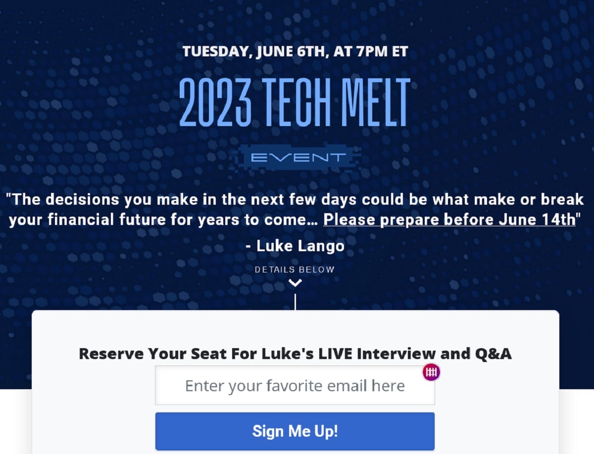 Luke Lango 2023 Tech Melt Event