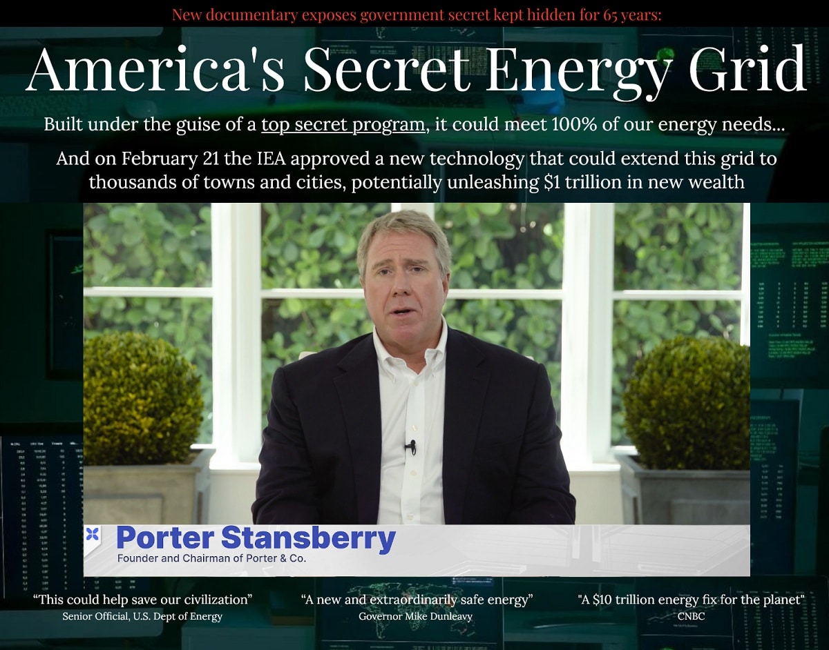 America’s Secret Energy Grid Exposed [Porter Stansberry]